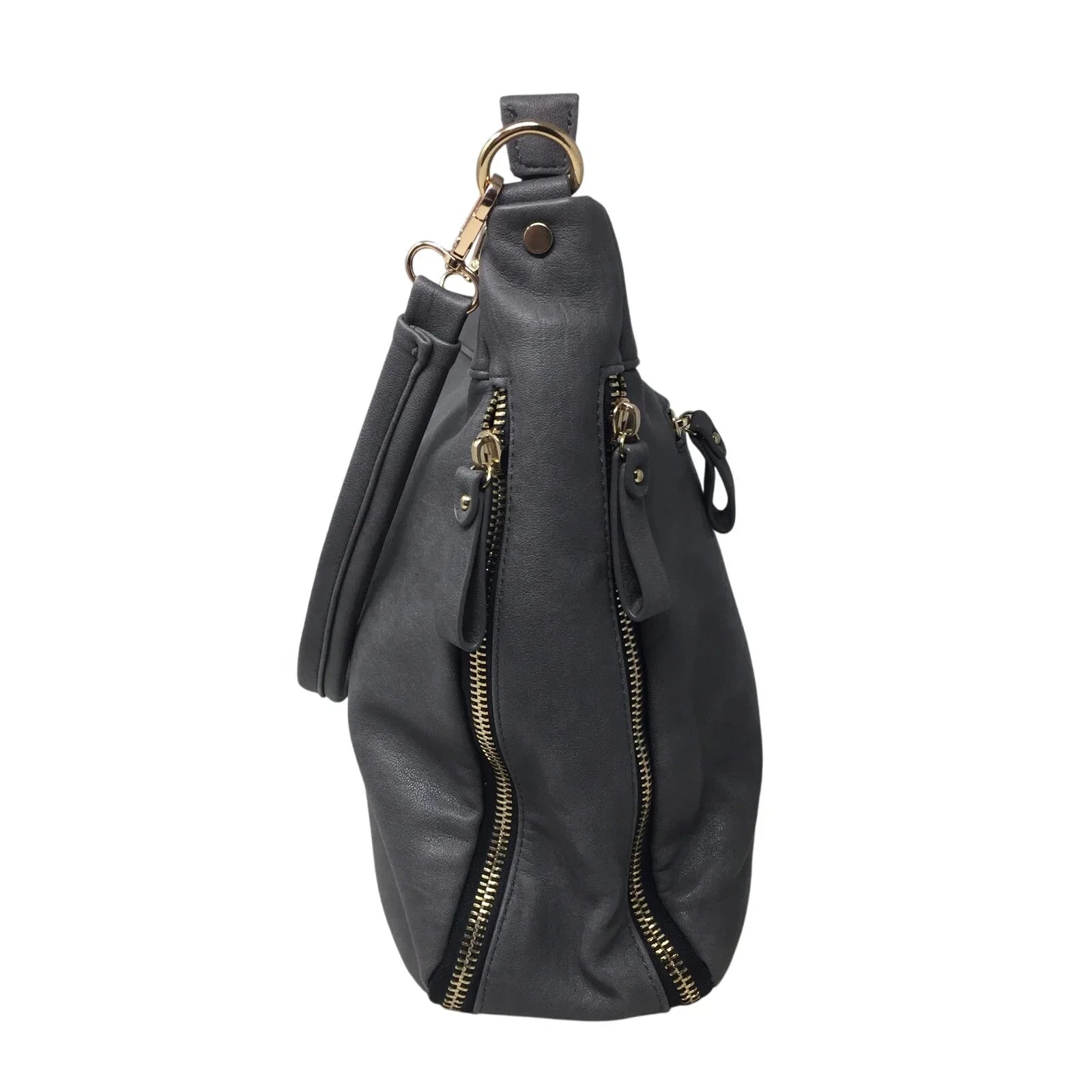Madison West Distressed Gray Hobo Bag - Madison West - Hobo Bag - A+ Stuff