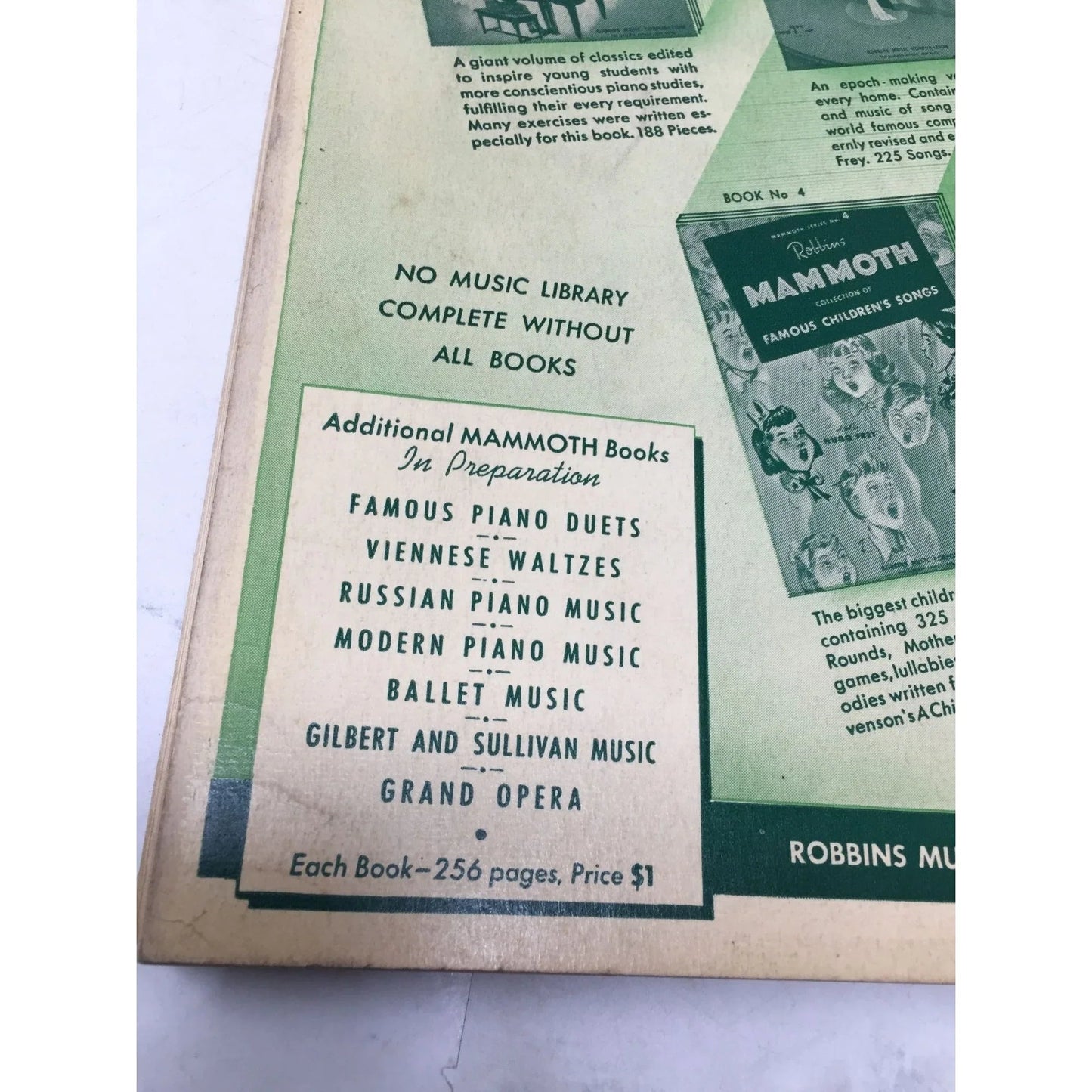 Mammoth Series No. 3 Robbins Mammoth Collection of Songs - A+ Stuff - sheet music - A+ Stuff