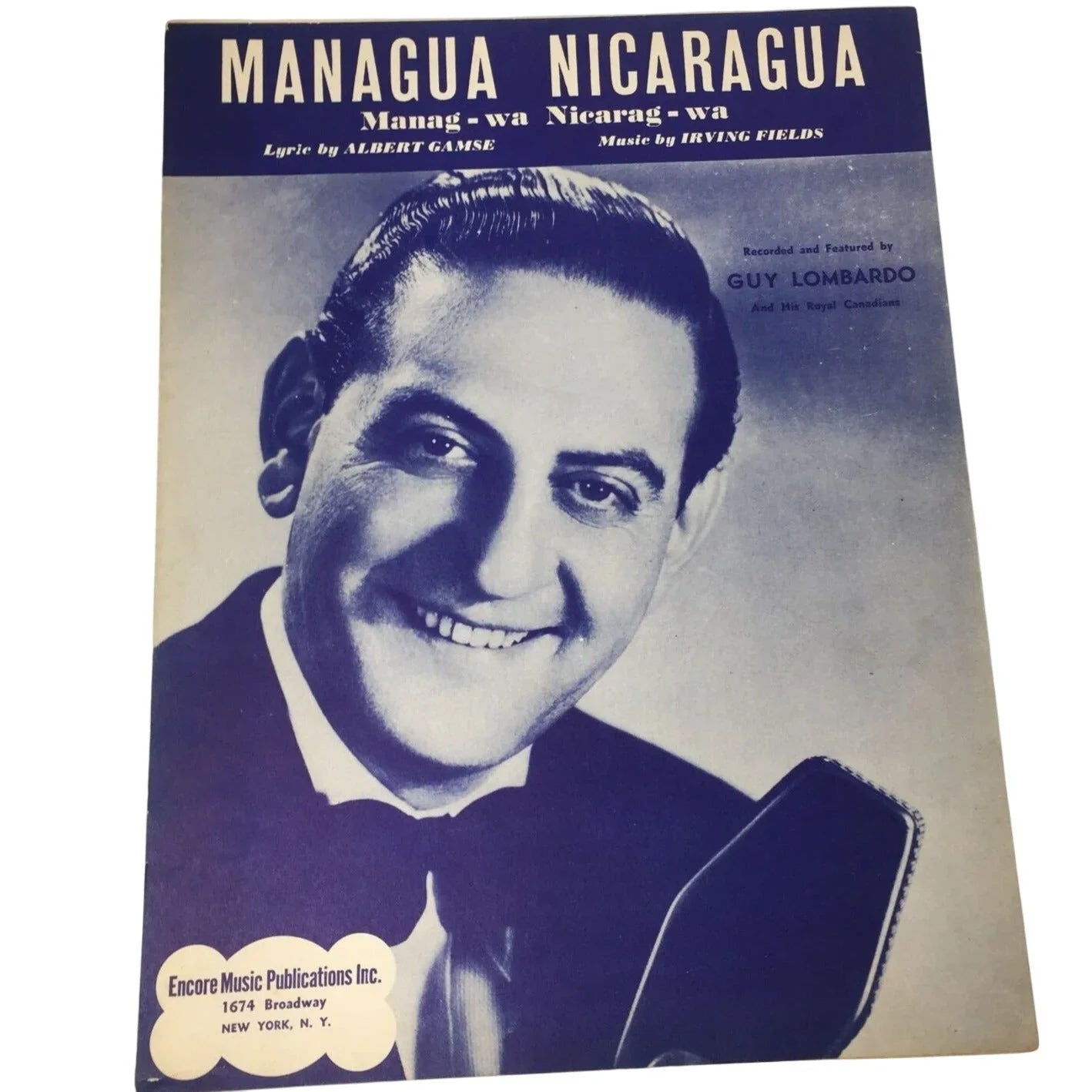 ''MANAGUA NICARAGUA'' Manag - wa Nicarag - wa Sheet Music - A+ Stuff - Sheet Music - A+ Stuff