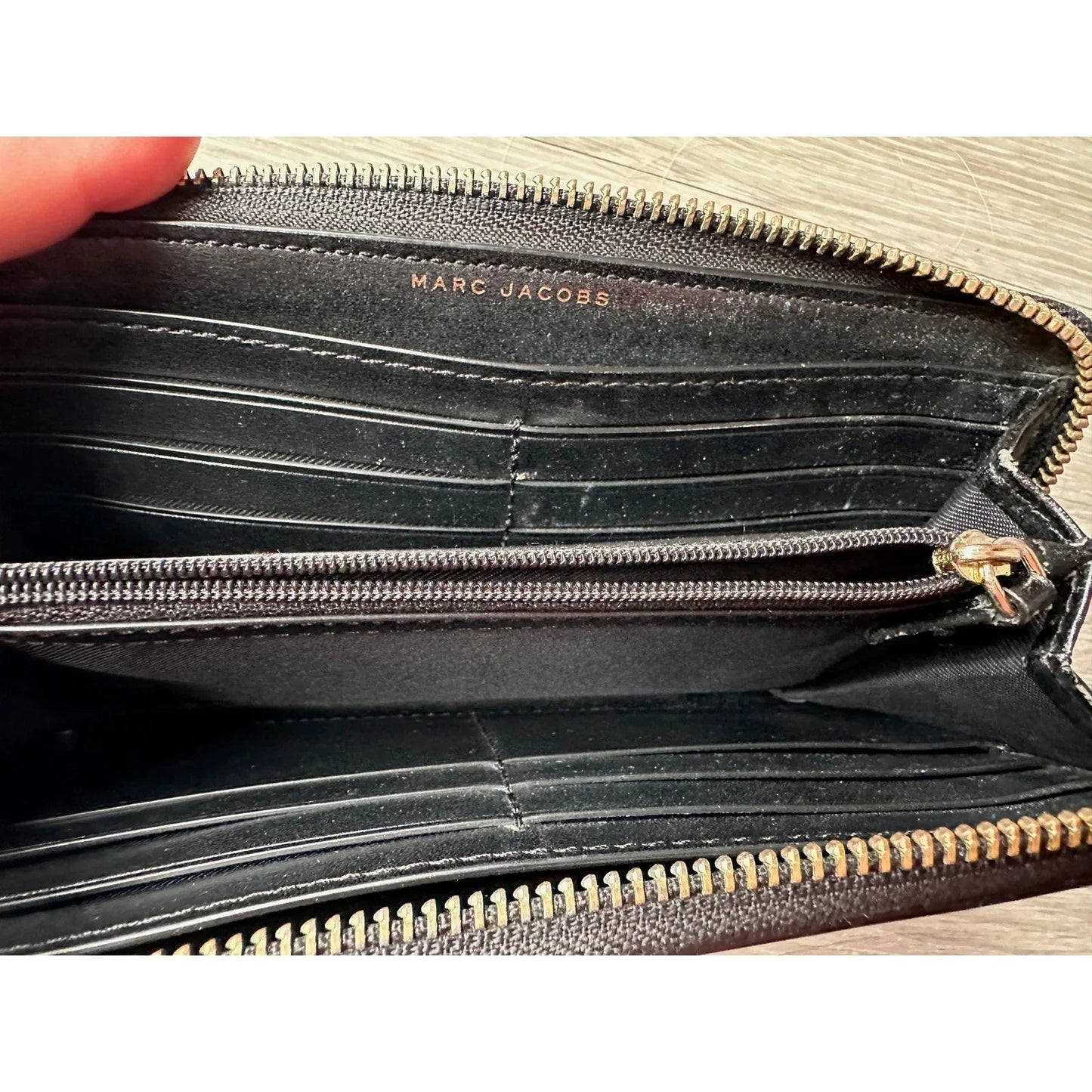 Marc Jacobs Black Canvas Zip Around Long Wallet - Marc Jacobs - Wallet - A+ Stuff