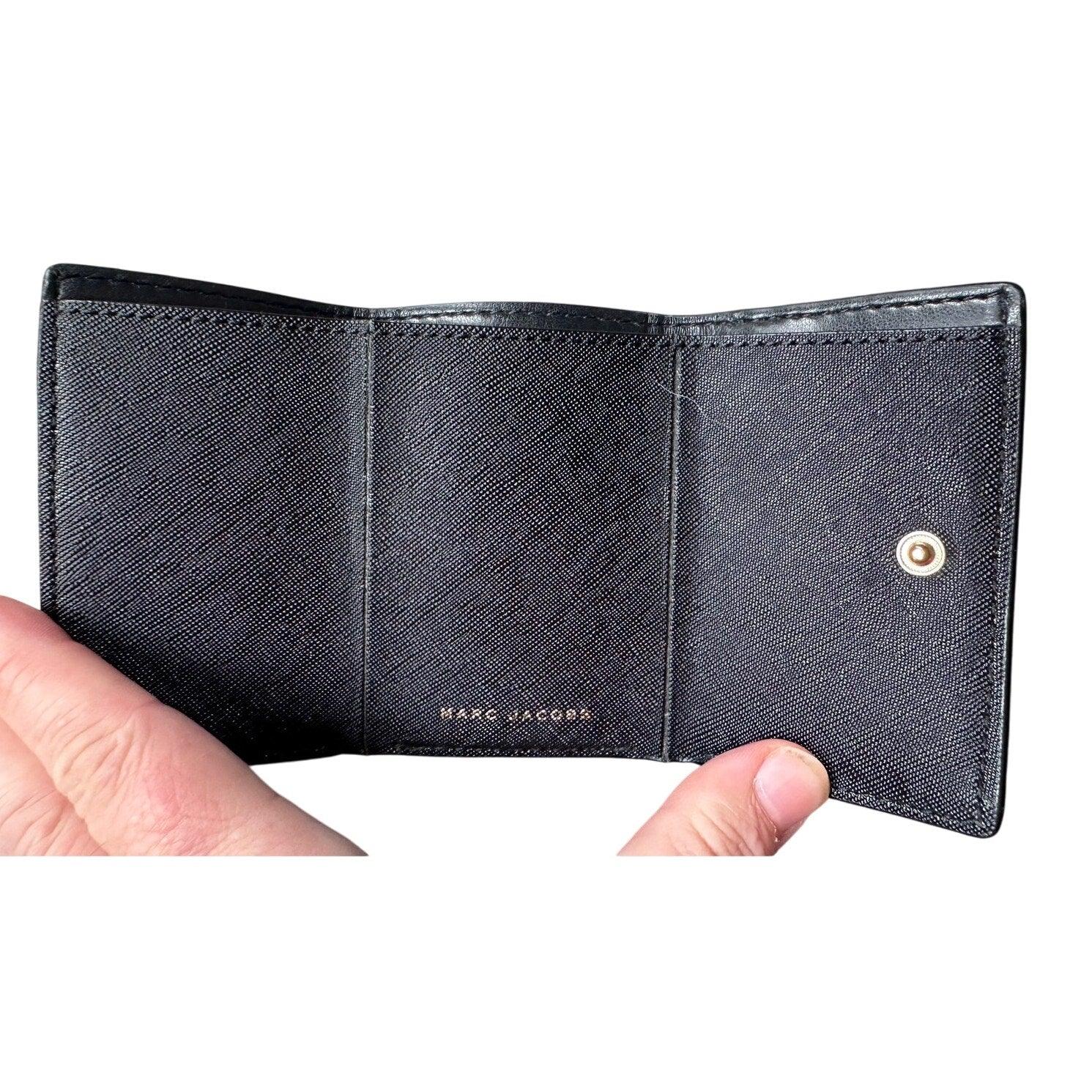 Marc Jacobs Black Mini Trifold Compact Wallet - Marc Jacobs - Wallet - A+ Stuff