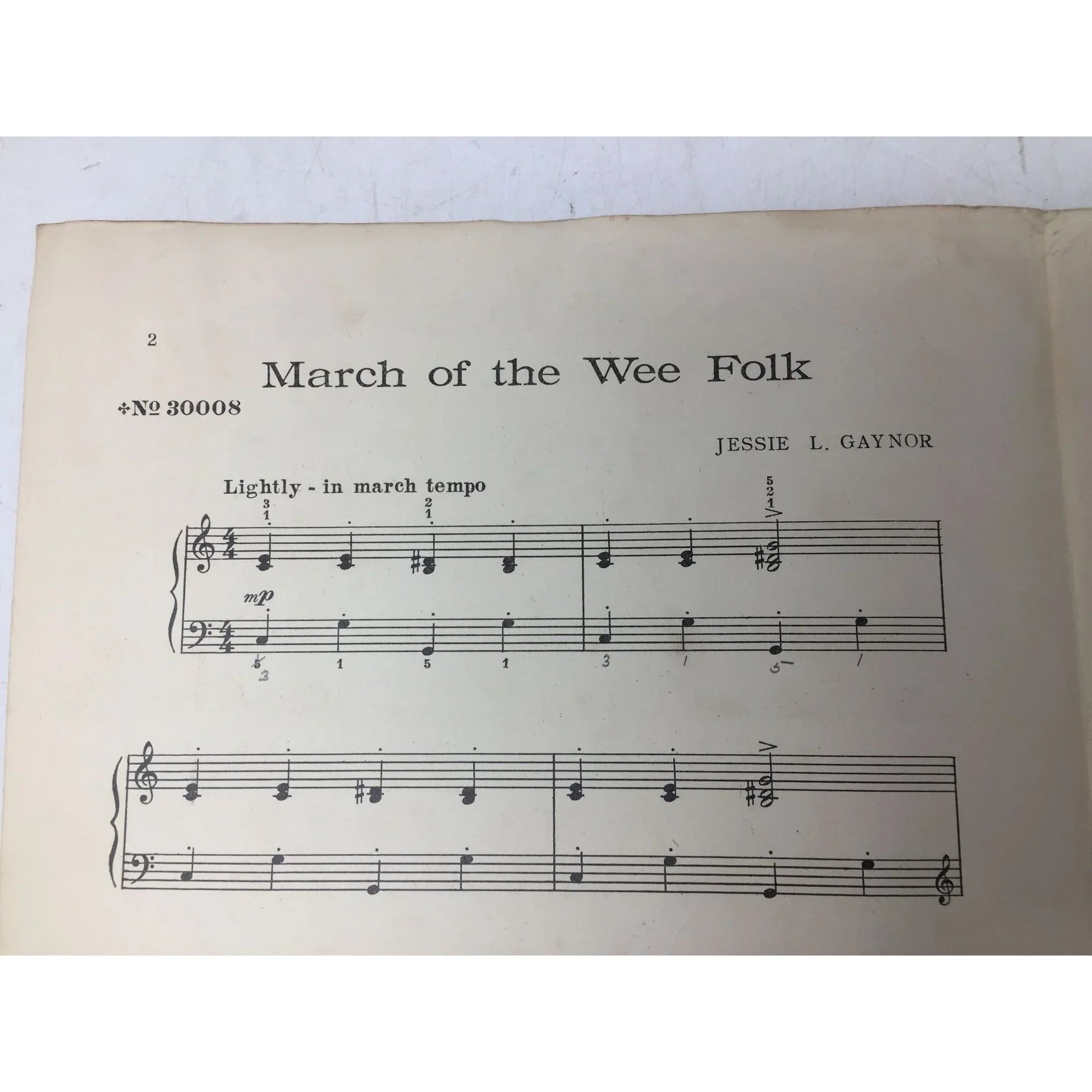MARCH OF THE WEE FOLK VINTAGE SHEET MUSIC BOOK - A+ Stuff - sheet music - A+ Stuff