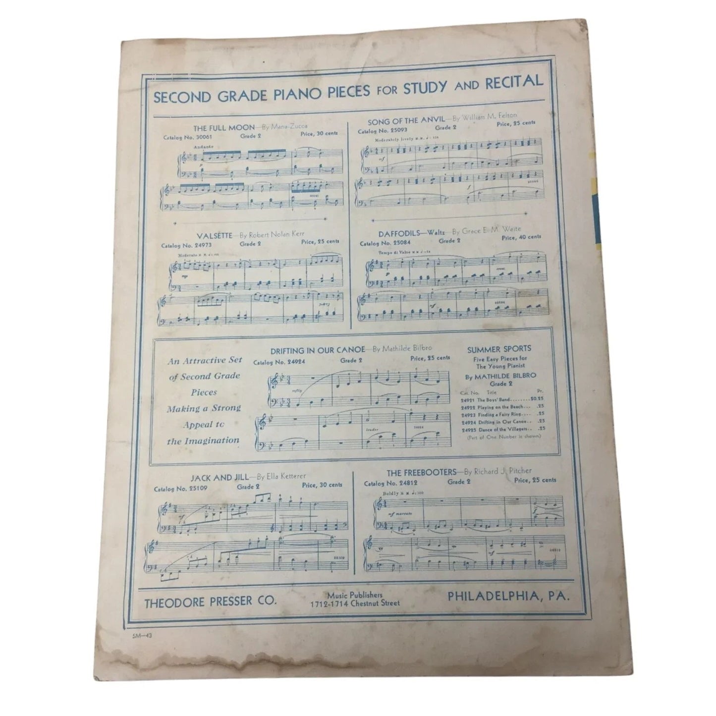 MARCH OF THE WEE FOLK VINTAGE SHEET MUSIC BOOK - A+ Stuff - sheet music - A+ Stuff