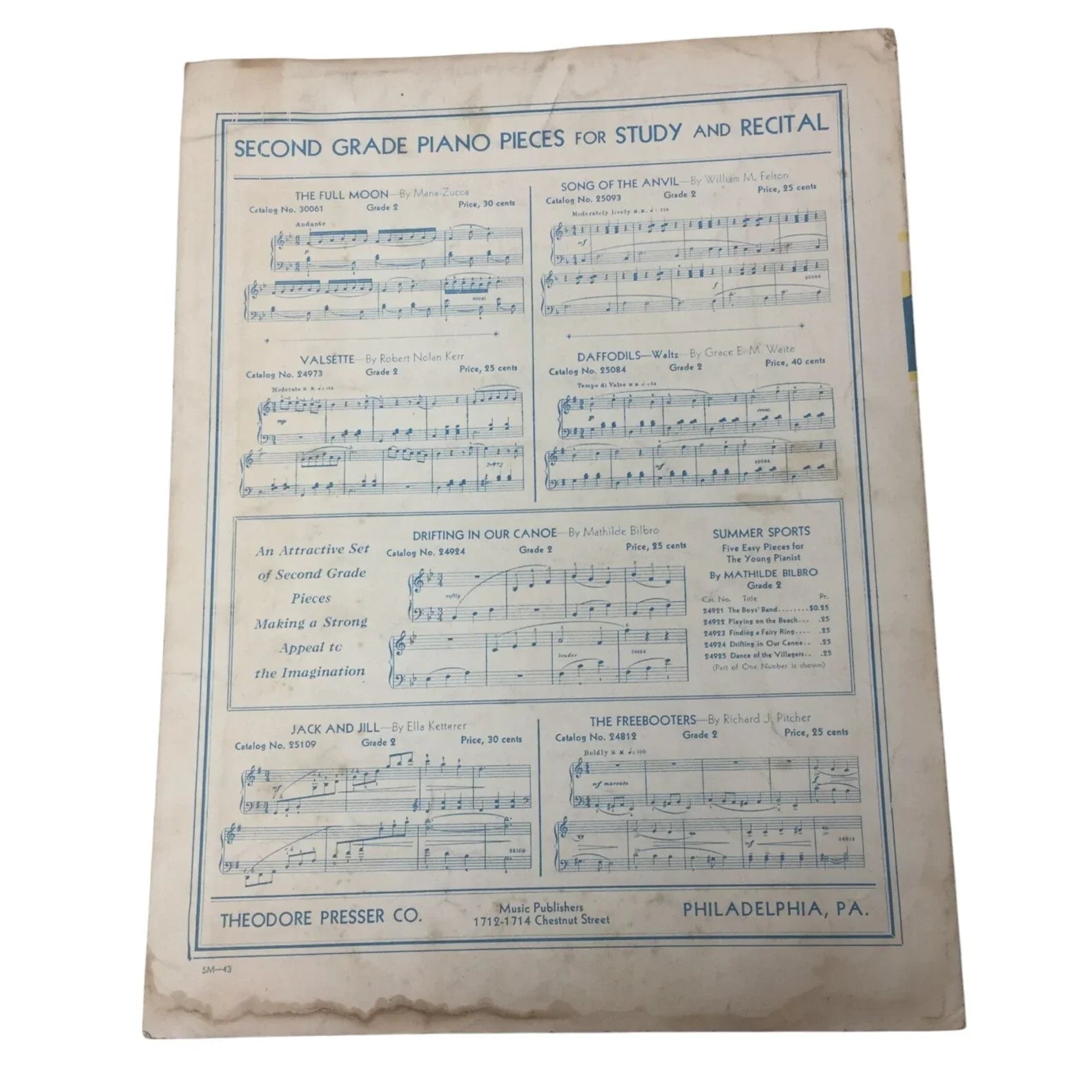 MARCH OF THE WEE FOLK VINTAGE SHEET MUSIC BOOK - A+ Stuff - sheet music - A+ Stuff