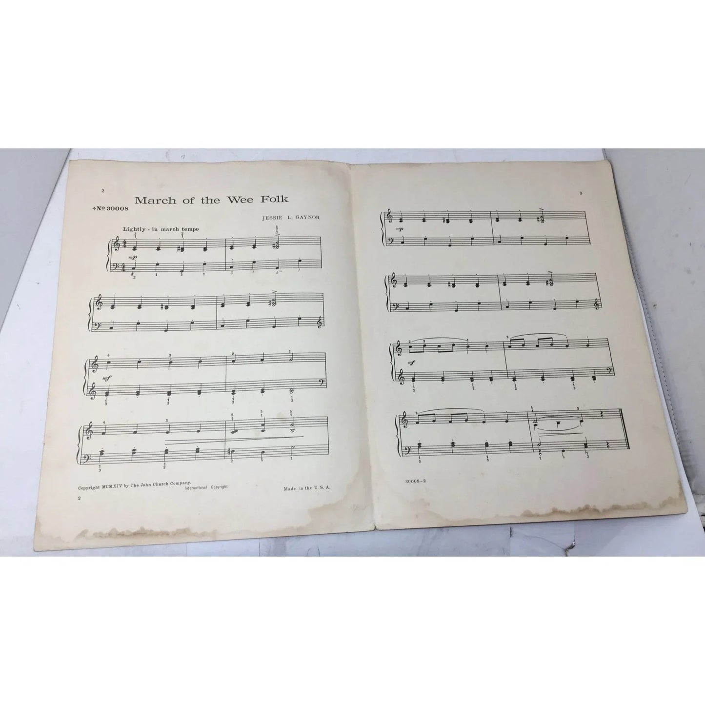 MARCH OF THE WEE FOLK VINTAGE SHEET MUSIC BOOK - A+ Stuff - sheet music - A+ Stuff