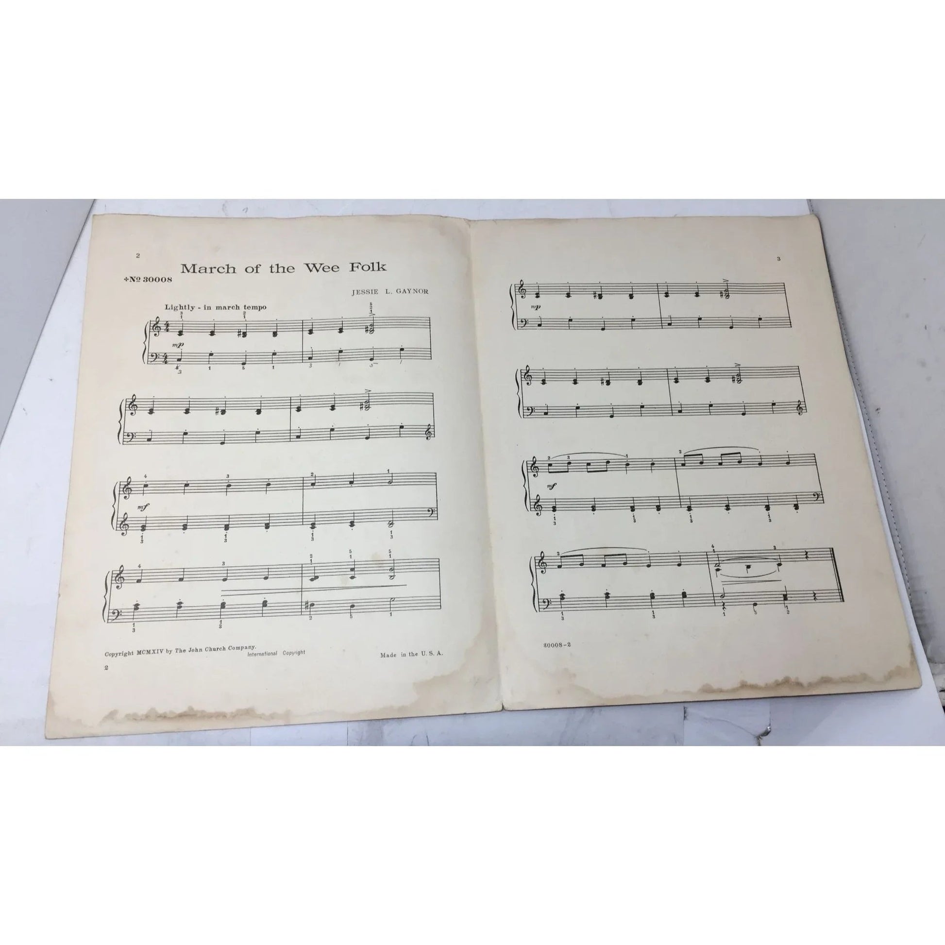 MARCH OF THE WEE FOLK VINTAGE SHEET MUSIC BOOK - A+ Stuff - sheet music - A+ Stuff
