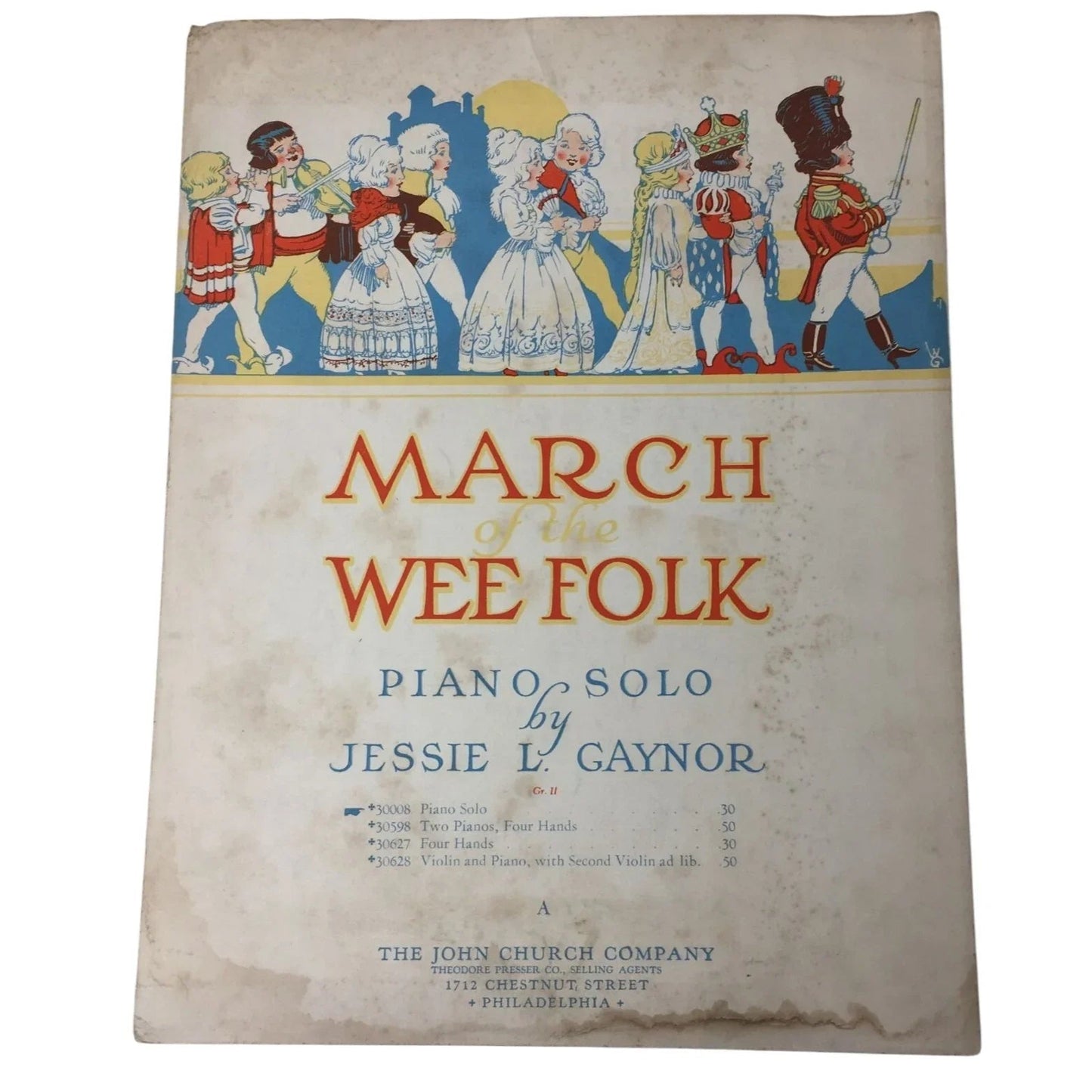 MARCH OF THE WEE FOLK VINTAGE SHEET MUSIC BOOK - A+ Stuff - sheet music - A+ Stuff