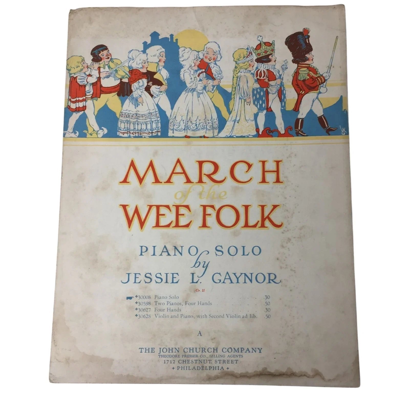 MARCH OF THE WEE FOLK VINTAGE SHEET MUSIC BOOK - A+ Stuff - sheet music - A+ Stuff