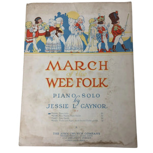 MARCH OF THE WEE FOLK VINTAGE SHEET MUSIC BOOK