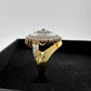 Marquise Cut 1/2 Carat Diamond Ring - Gold Overlaying Sterling Silver Size 8 - Ring - A+ Stuff