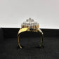 Marquise Cut 1/2 Carat Diamond Ring - Gold Overlaying Sterling Silver Size 8 - Ring - A+ Stuff