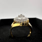 Marquise Cut 1/2 Carat Diamond Ring - Gold Overlaying Sterling Silver Size 8 - Ring - A+ Stuff