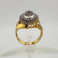 Marquise Cut 1/2 Carat Diamond Ring - Gold Overlaying Sterling Silver Size 8 - Ring - A+ Stuff