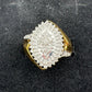 Marquise Cut 1/2 Carat Diamond Ring - Gold Overlaying Sterling Silver Size 8 - Ring - A+ Stuff