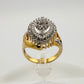 Marquise Cut 1/2 Carat Diamond Ring - Gold Overlaying Sterling Silver Size 8 - Ring - A+ Stuff
