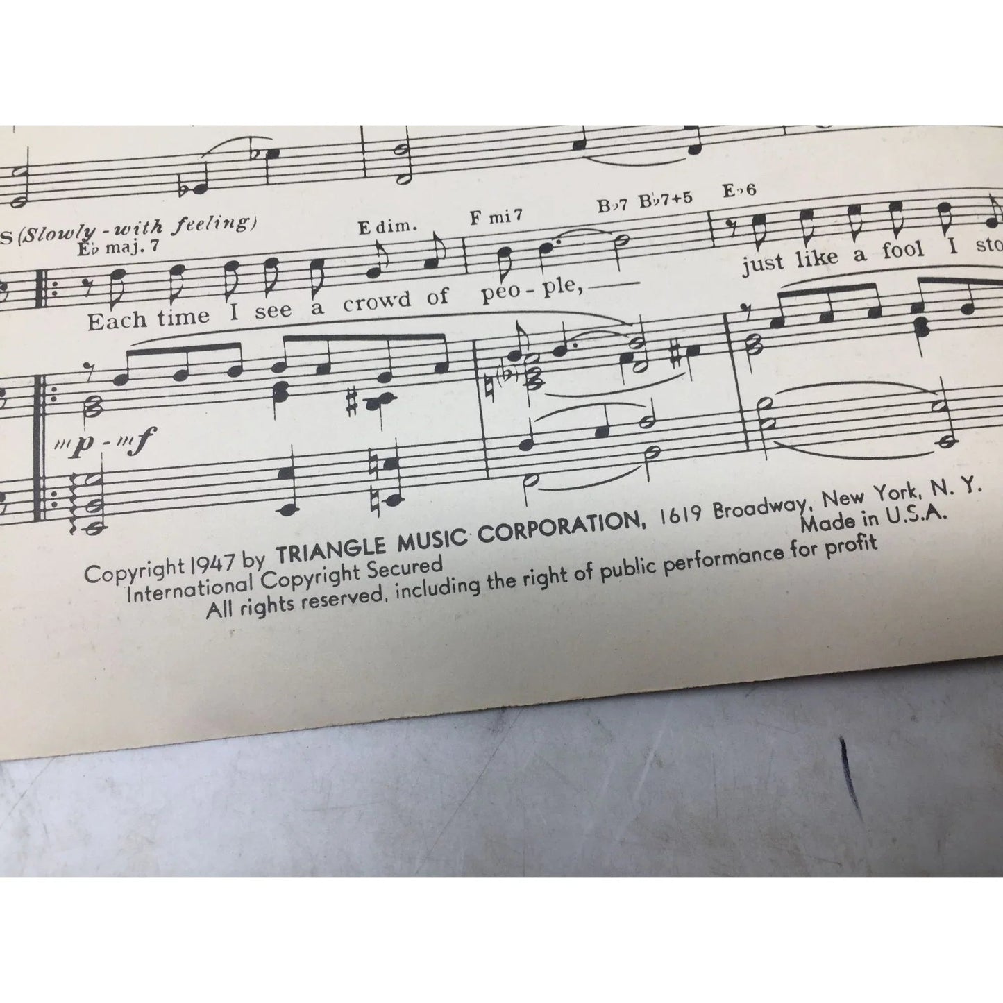 ''Maybe You'll Be There'' Vintage Sheet Music by Sammy Gallop & Rube Bloom - A+ Stuff - SHEET MUSIC - A+ Stuff