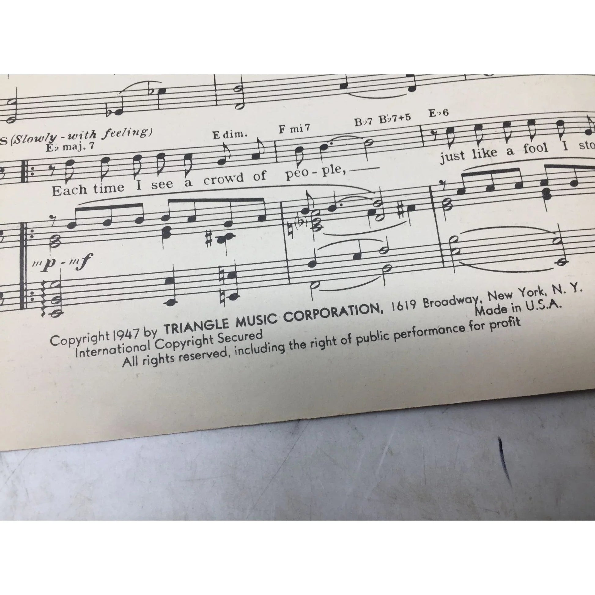 ''Maybe You'll Be There'' Vintage Sheet Music by Sammy Gallop & Rube Bloom - A+ Stuff - SHEET MUSIC - A+ Stuff