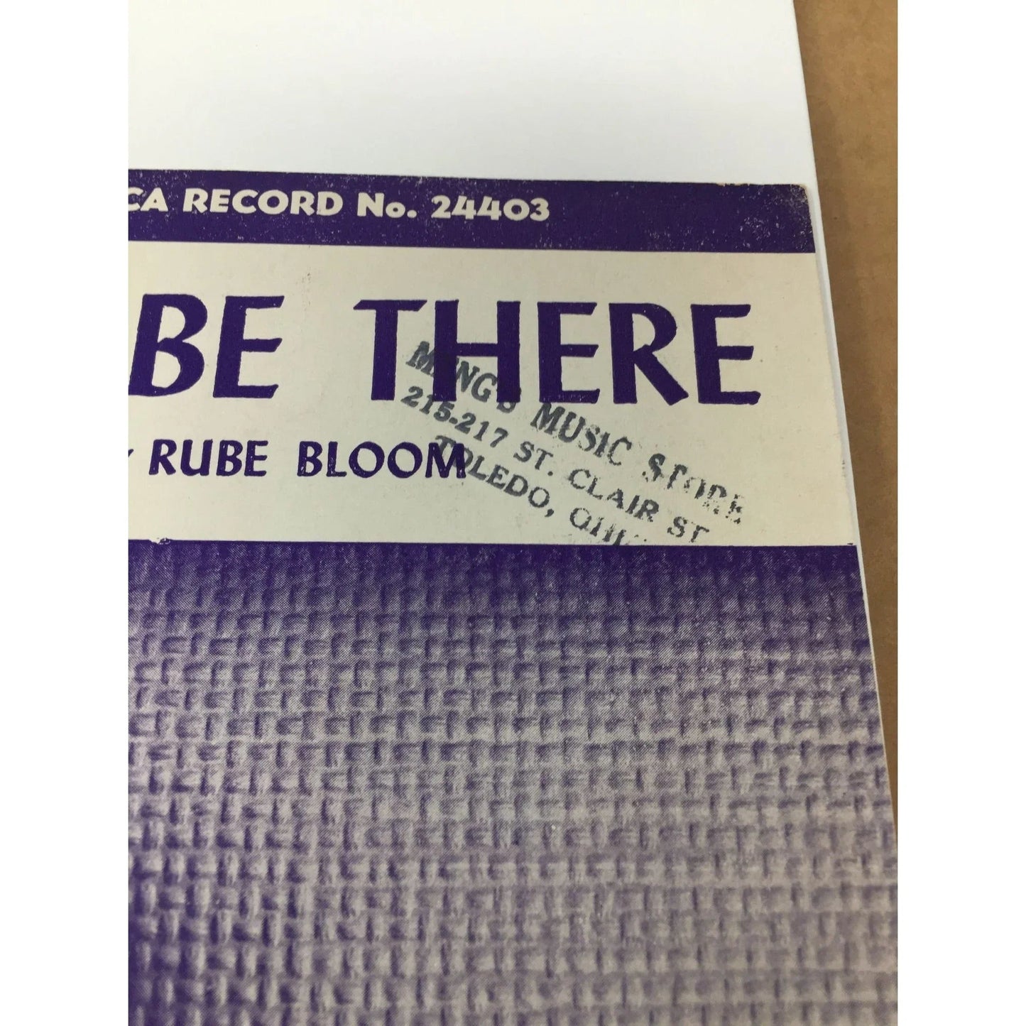 ''Maybe You'll Be There'' Vintage Sheet Music by Sammy Gallop & Rube Bloom - A+ Stuff - SHEET MUSIC - A+ Stuff