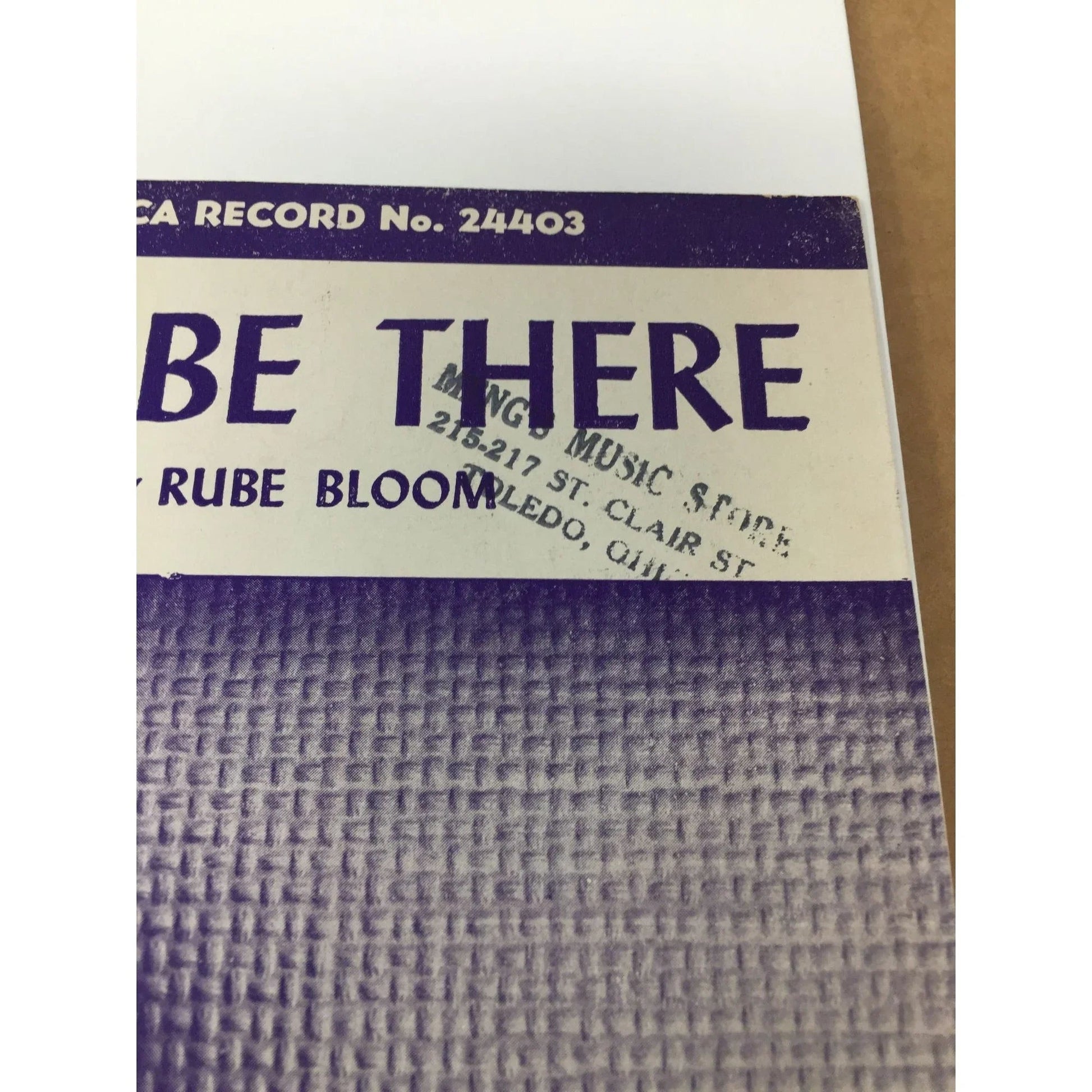 ''Maybe You'll Be There'' Vintage Sheet Music by Sammy Gallop & Rube Bloom - A+ Stuff - SHEET MUSIC - A+ Stuff