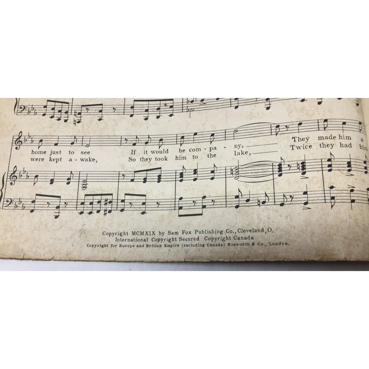 ''ME - OW'' Song 1919 Sam Fox Sheet Music - A+ Stuff - SHEET MUSIC - A+ Stuff