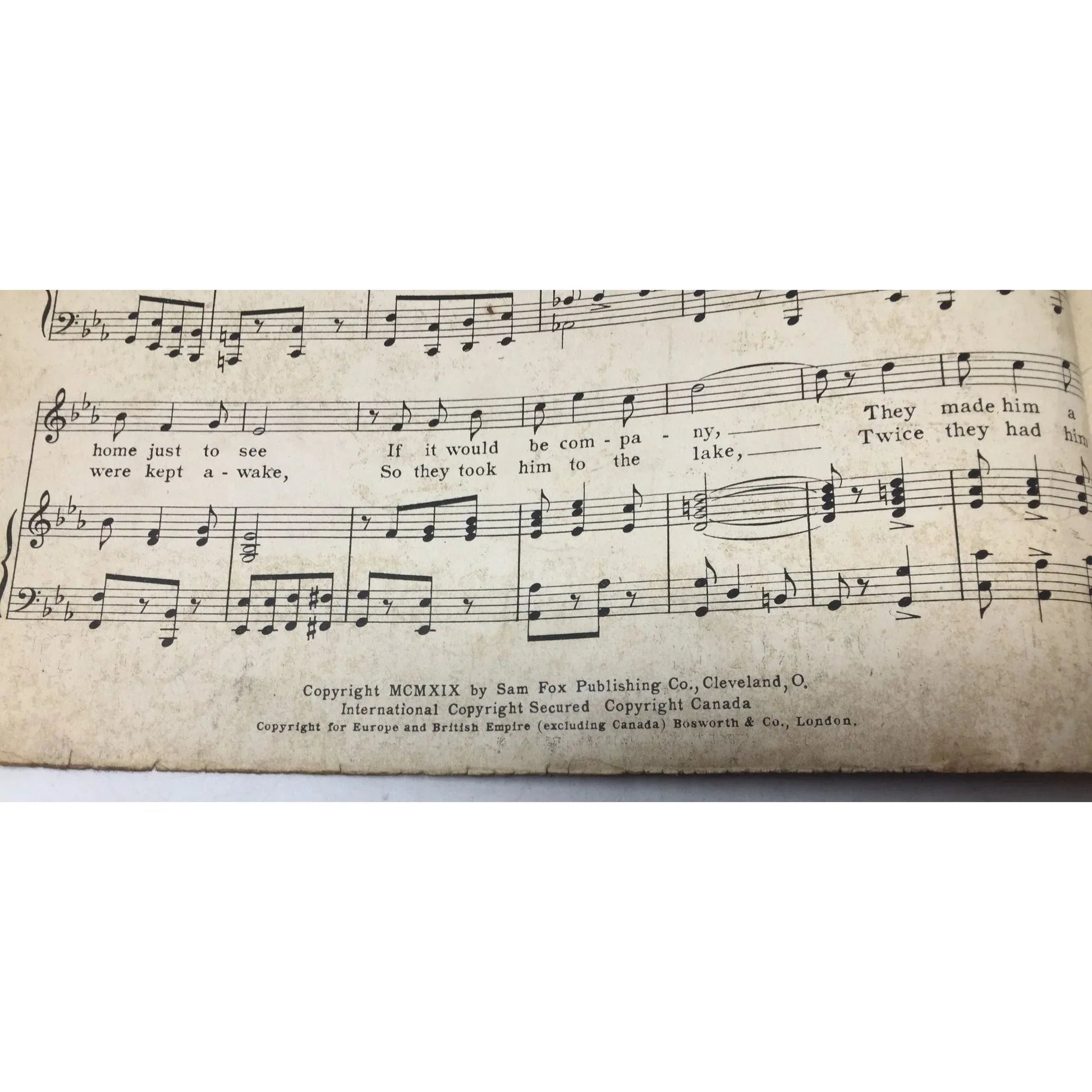 ''ME - OW'' Song 1919 Sam Fox Sheet Music - A+ Stuff - SHEET MUSIC - A+ Stuff