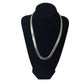 Men's Silver Tone Flat Herringbone Collar Necklace - A+ Stuff - Necklace - A+ Stuff
