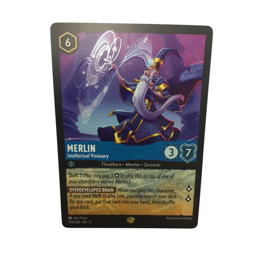 Merlin Intellectual Visionary Jake Parker 159/204 EN 5 card - Disney - Collectible Trading Cards - A+ Stuff