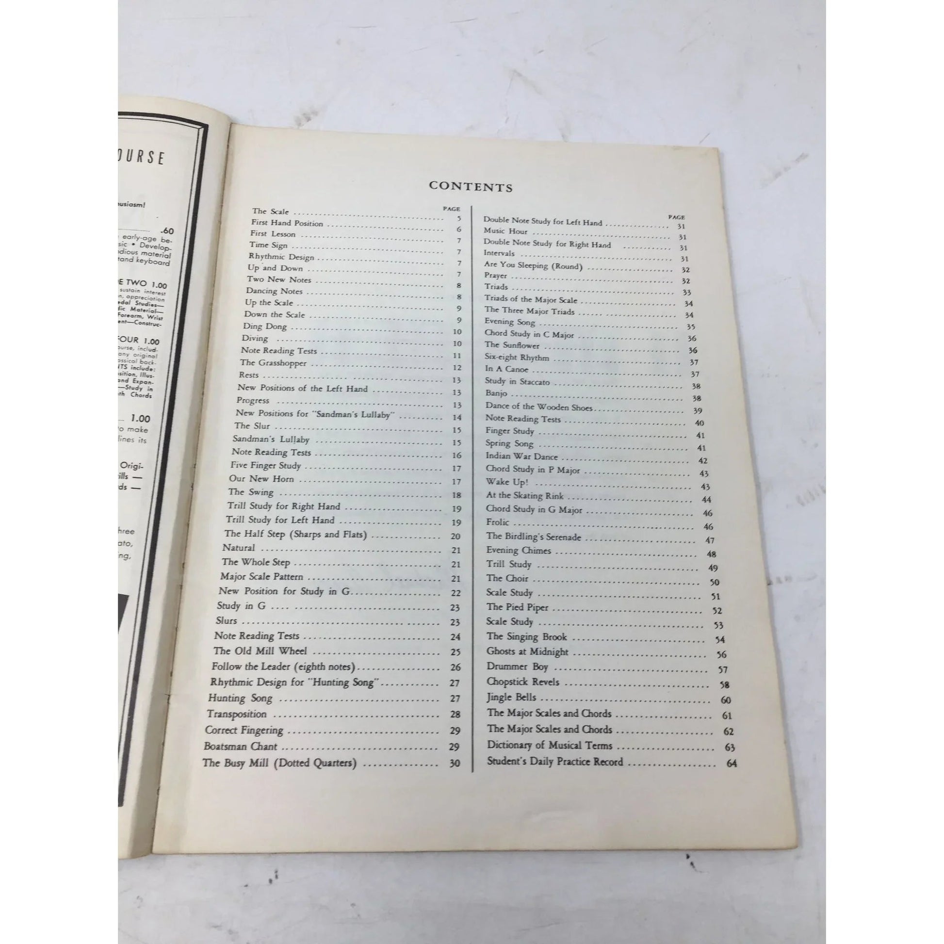 Michael Aaron Piano Course Grade 1 Vintage Sheet Music book - A+ Stuff - Sheet Music - A+ Stuff