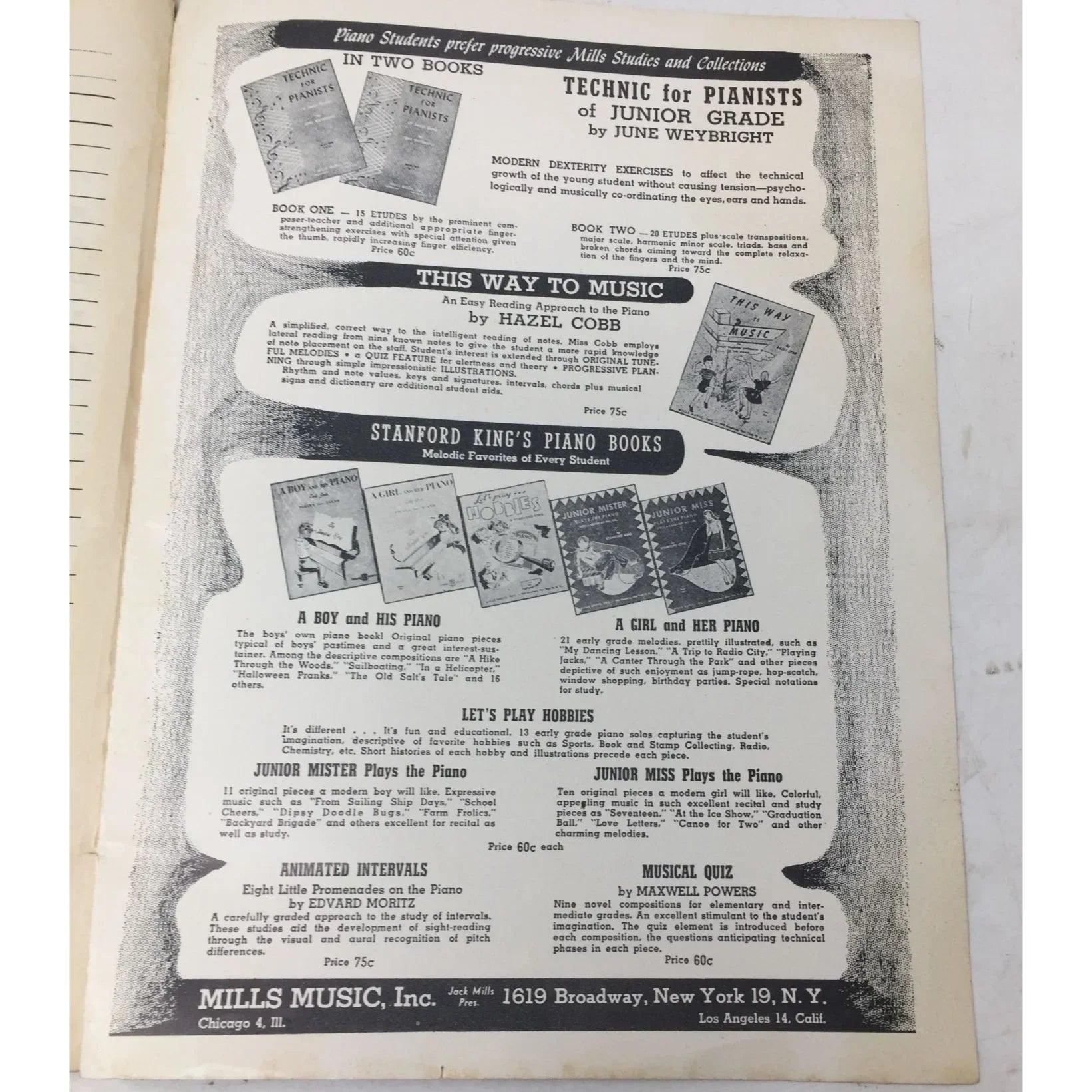Michael Aaron Piano Course Grade 1 Vintage Sheet Music book - A+ Stuff - Sheet Music - A+ Stuff