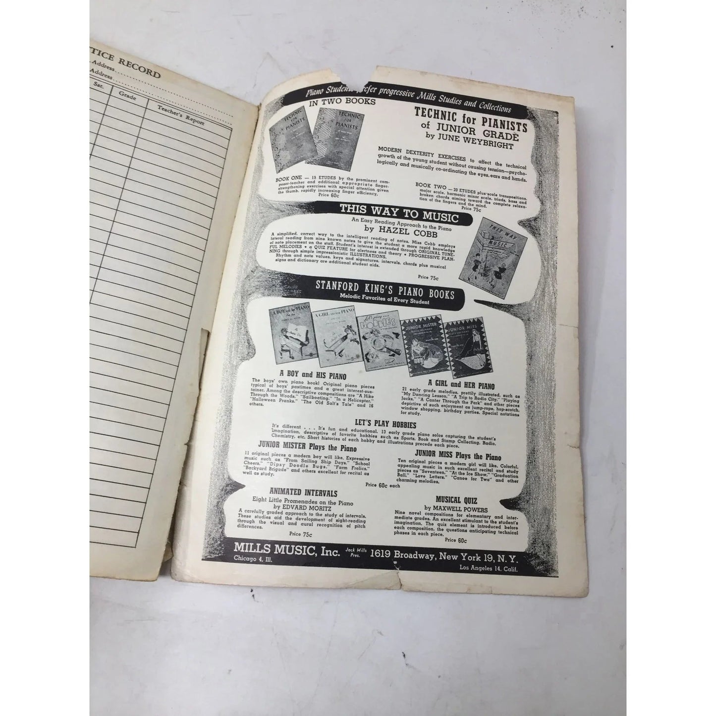 Michael Aaron Piano Course Grade 2 Vintage Sheet Music book - A+ Stuff - sheet music - A+ Stuff