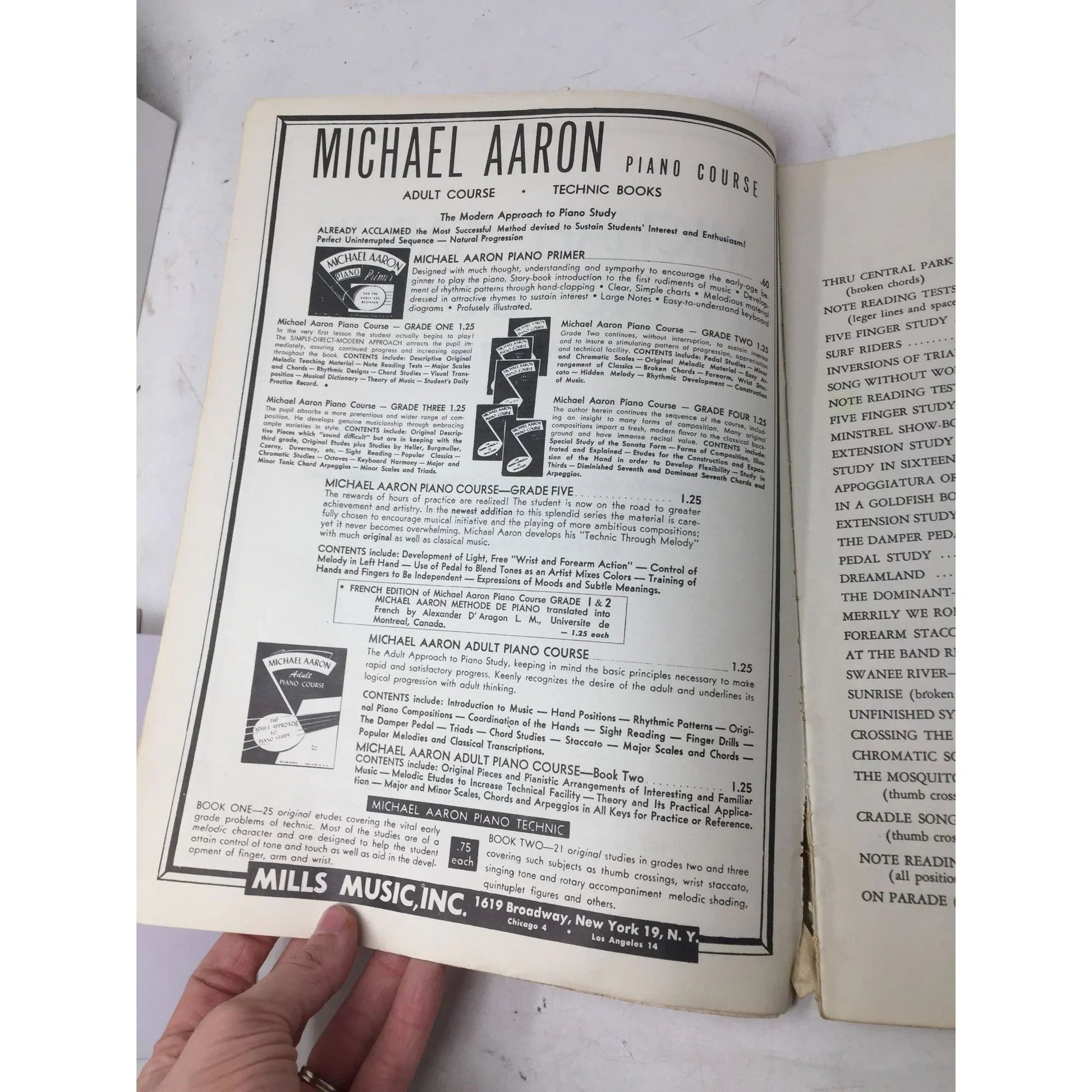Michael Aaron Piano Course Grade 2 Vintage Sheet Music book - A+ Stuff - sheet music - A+ Stuff
