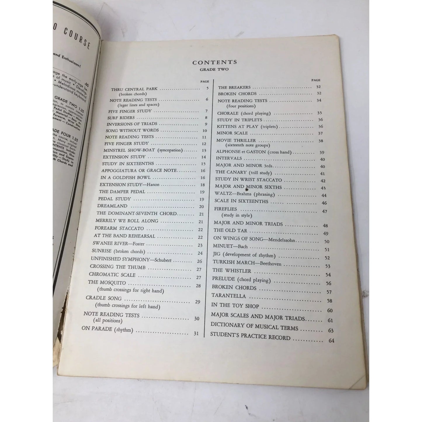 Michael Aaron Piano Course Grade 2 Vintage Sheet Music book - A+ Stuff - sheet music - A+ Stuff