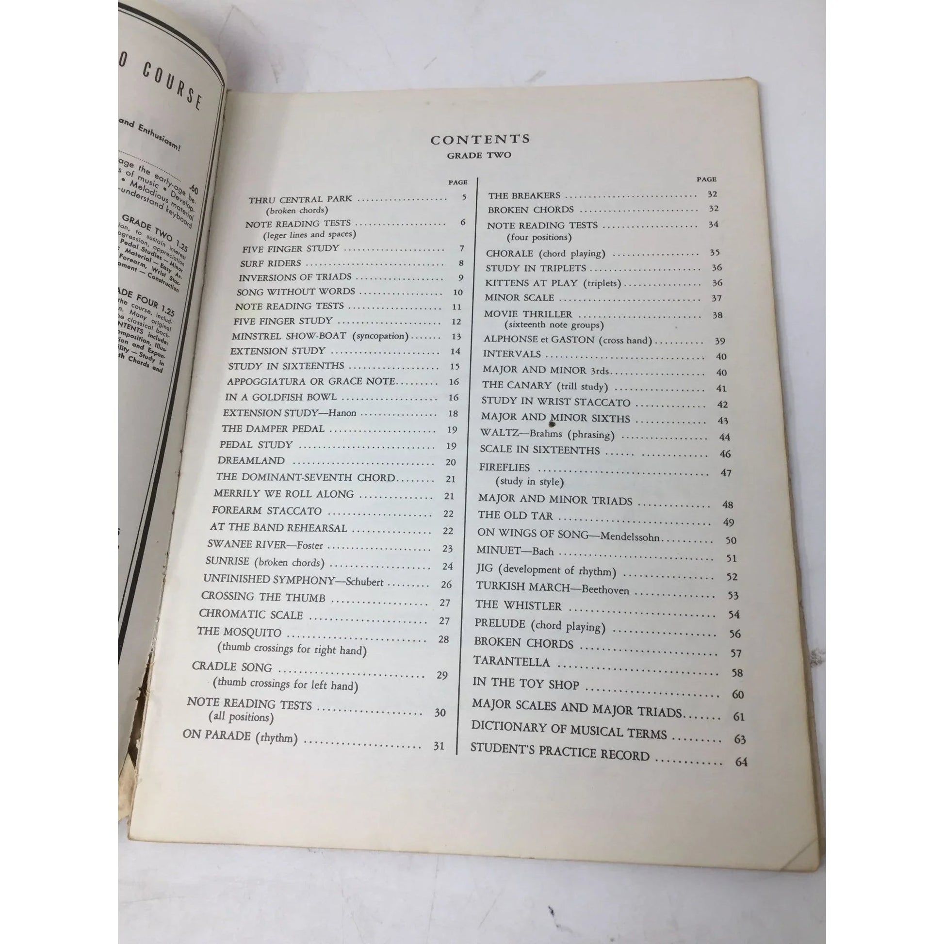 Michael Aaron Piano Course Grade 2 Vintage Sheet Music book - A+ Stuff - sheet music - A+ Stuff