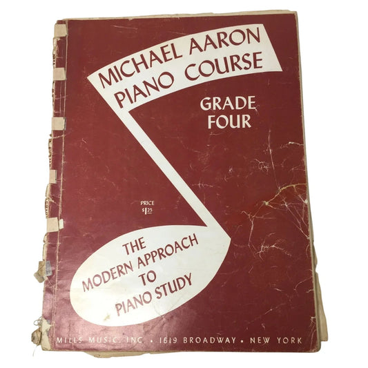 Michael Aaron Piano Course Grade Four Vintage Sheet music - Mills music inc - sheet music - A+ Stuff