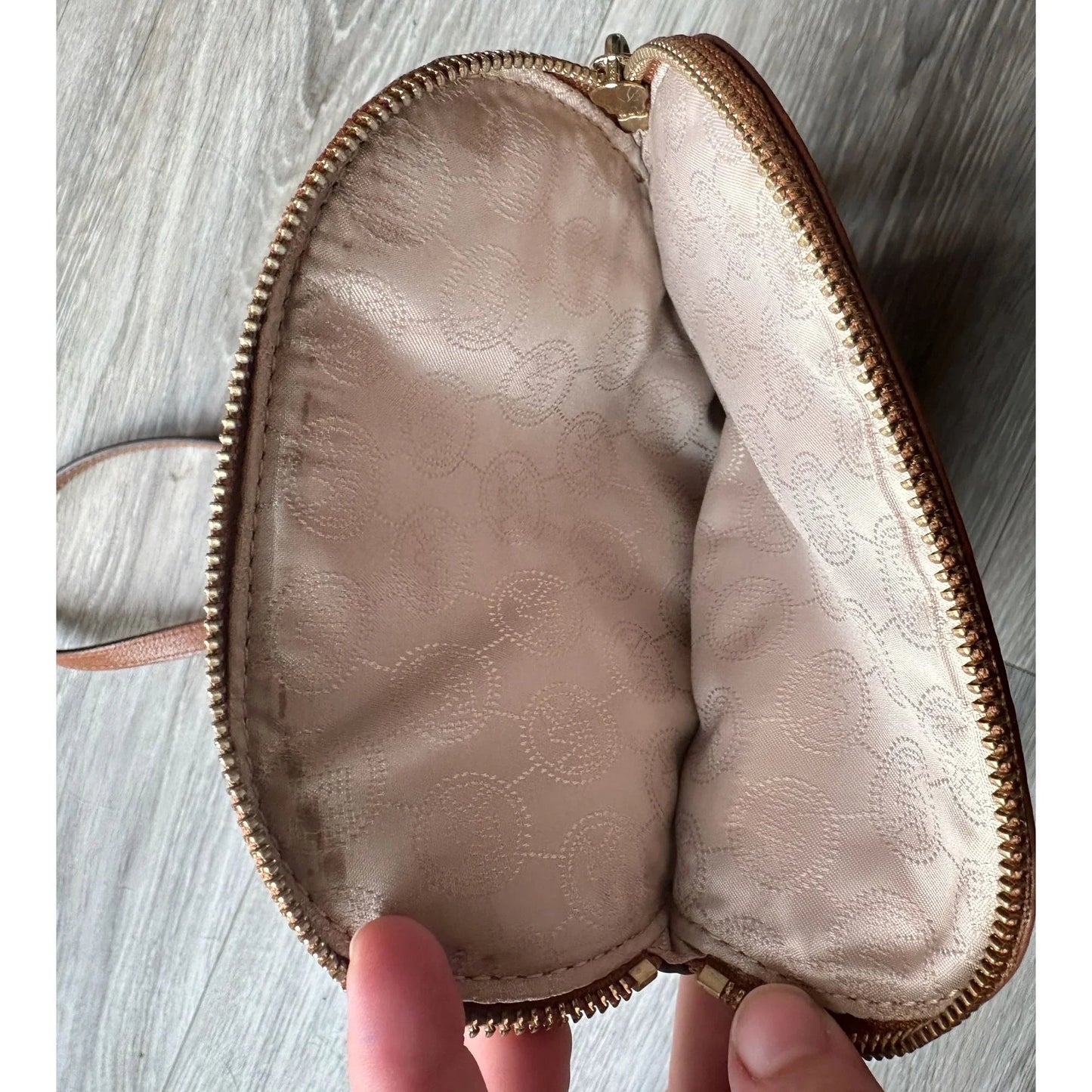 Michael Kors Chestnut Leather Crossbody Bag w Top Flap Pocket - A+ Stuff