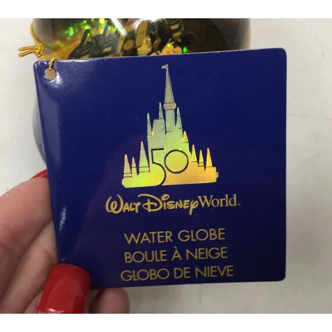 Mickey Mouse & Minnie Mouse Walt Disney World 50th Anniversary Water Globe - DISNEY - Snow Globes - A+ Stuff