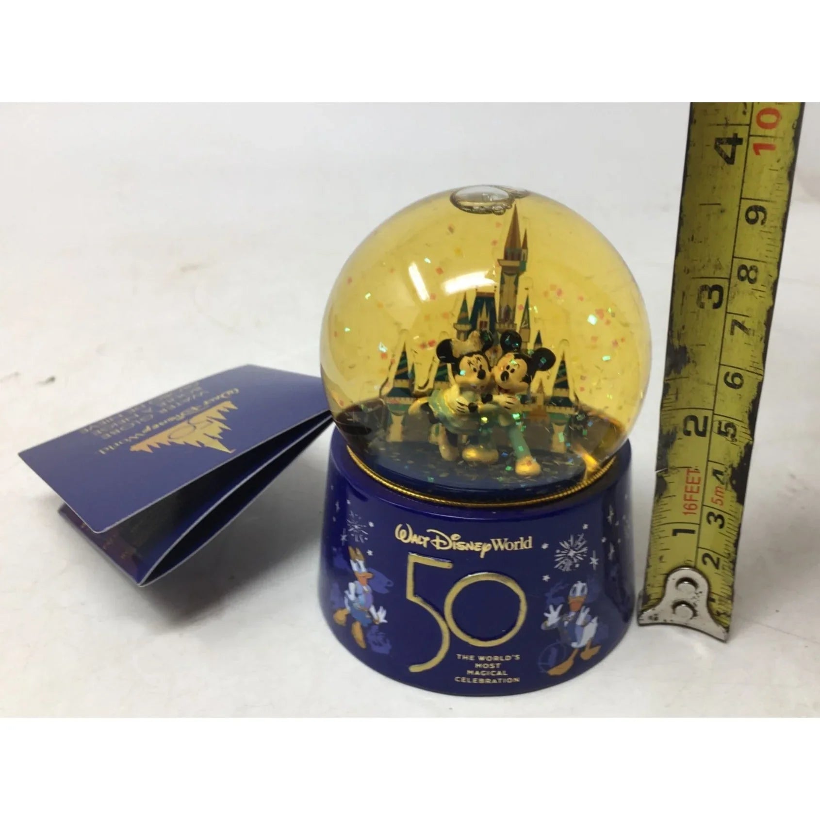 Mickey Mouse & Minnie Mouse Walt Disney World 50th Anniversary Water Globe - DISNEY - Snow Globes - A+ Stuff