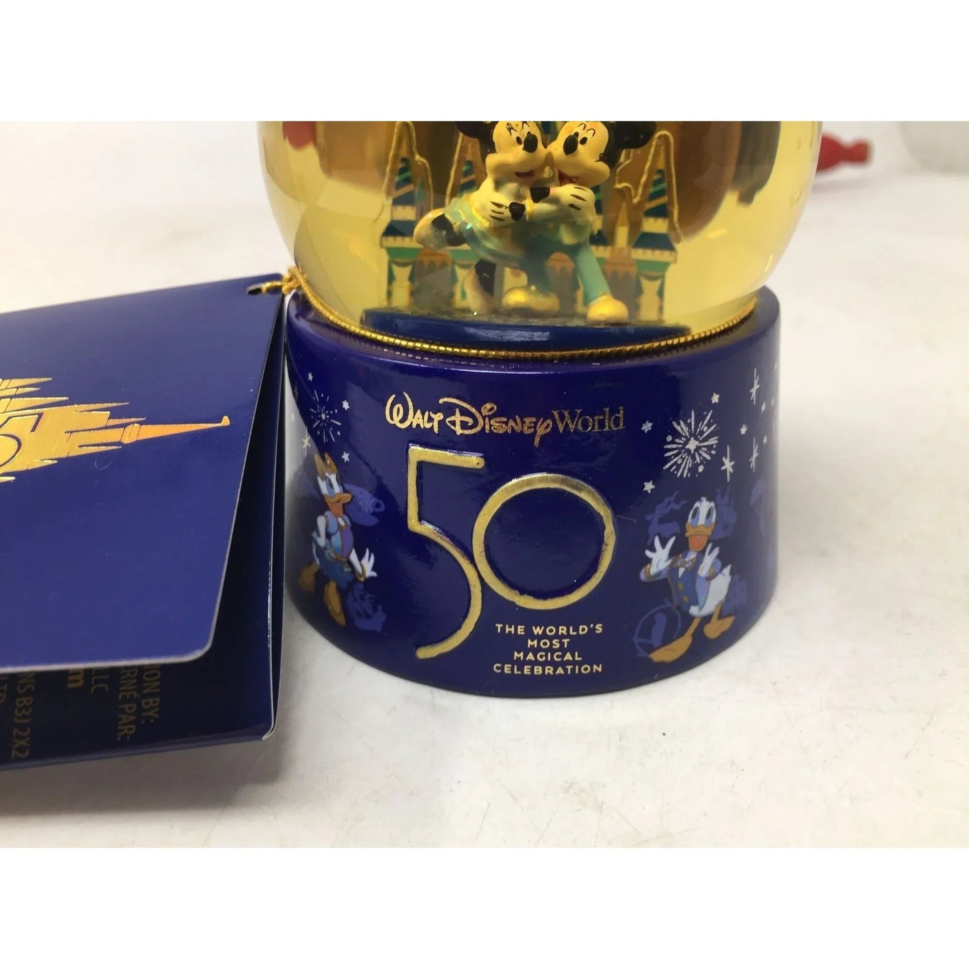 Mickey Mouse & Minnie Mouse Walt Disney World 50th Anniversary Water Globe - DISNEY - Snow Globes - A+ Stuff
