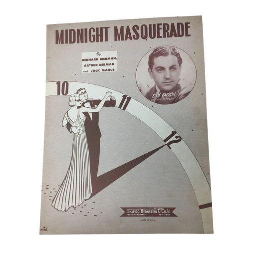 ''MIDNIGHT MASQUERADE'' By Bernard Bierman, Arthur Berman, Jack Manus - A+ Stuff - SHEET MUSIC - A+ Stuff