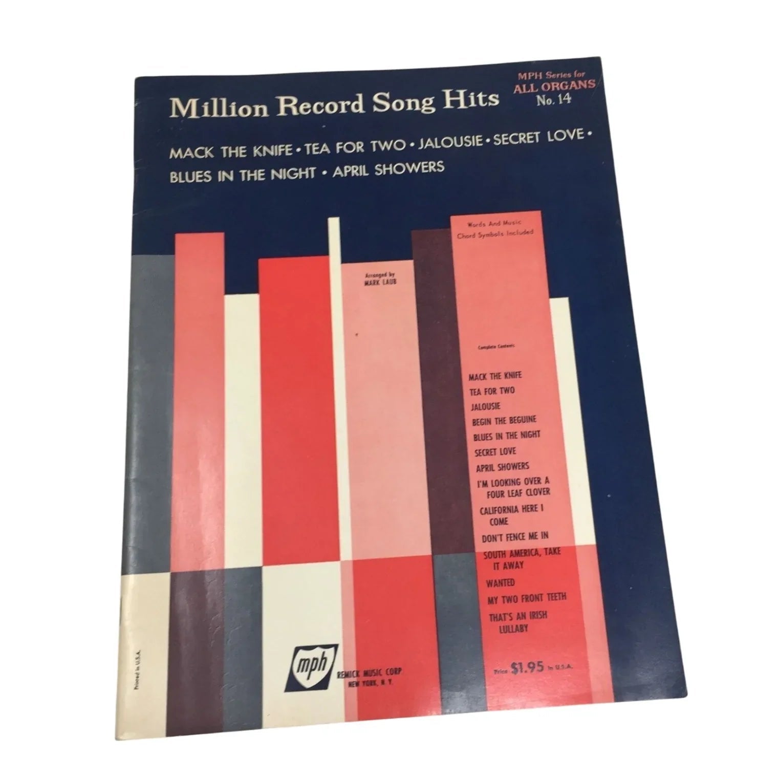 Million Record Song Hits MPH Series for All Organs No. 14 - A+ Stuff - Sheet Music - A+ Stuff