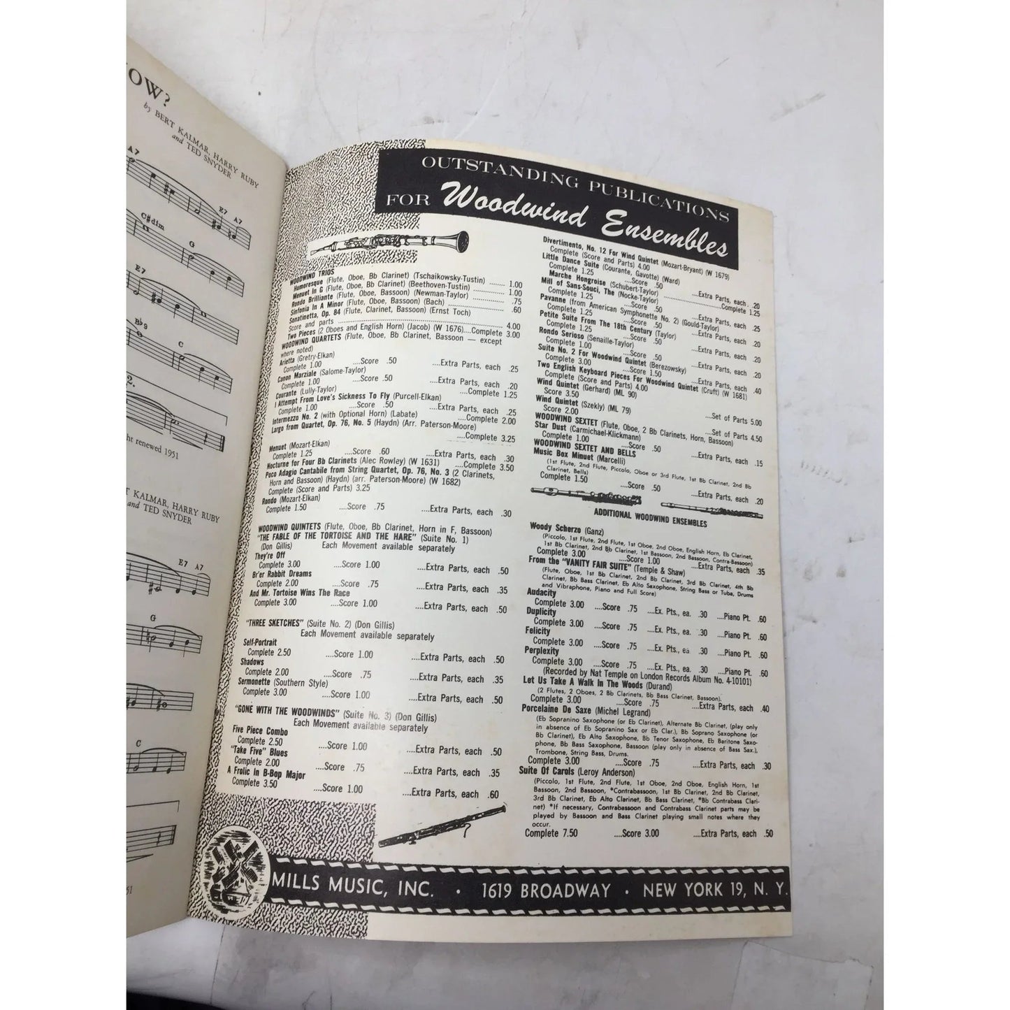 Mills Showcase of Hits Vintage Sheet Music Book - A+ Stuff - SHEET MUSIC - A+ Stuff