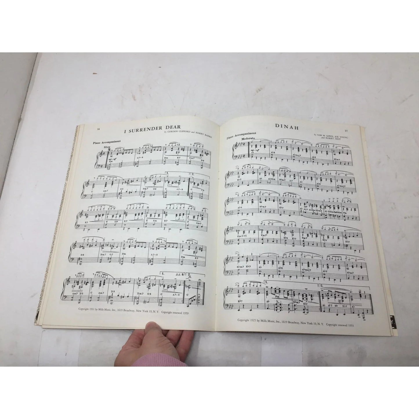 Mills Showcase of Hits Vintage Sheet Music Book - A+ Stuff - SHEET MUSIC - A+ Stuff