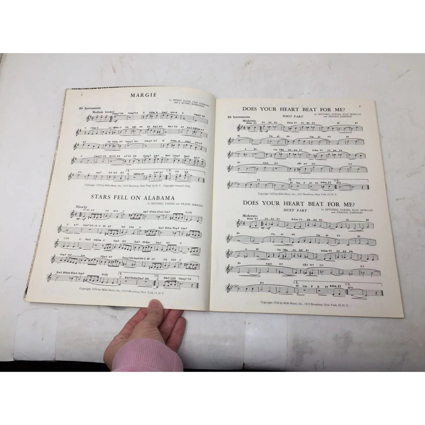 Mills Showcase of Hits Vintage Sheet Music Book - A+ Stuff - SHEET MUSIC - A+ Stuff