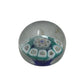 Miniature Clear Glass Paperweight with Blue and White Floral Flower Pattern inside - A+ Stuff - Office Supplies - A+ Stuff