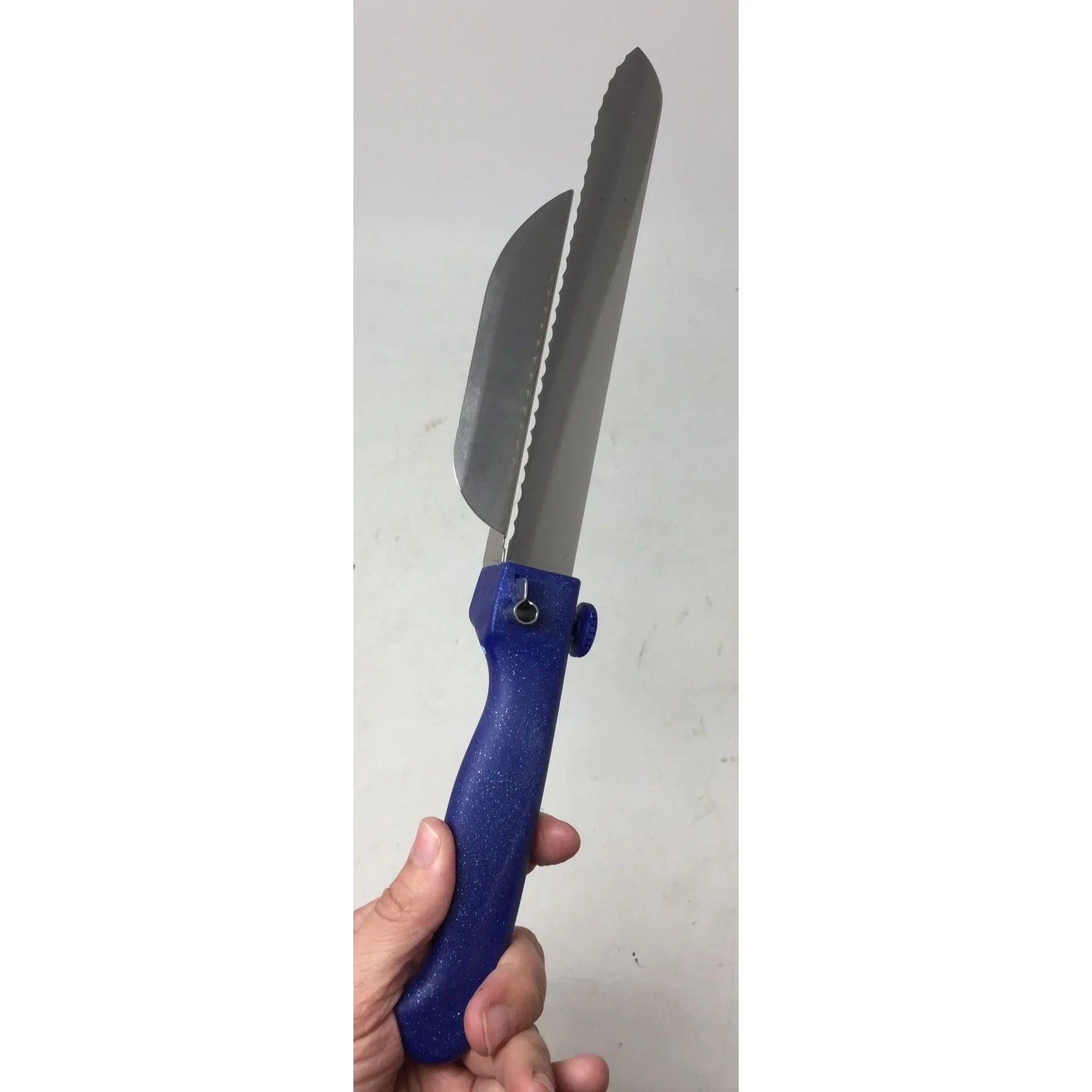 ''Miracle knife'' Cooking Prep Stainless Steel Knife and Fork With Cap - A+ Stuff - Cookware - A+ Stuff