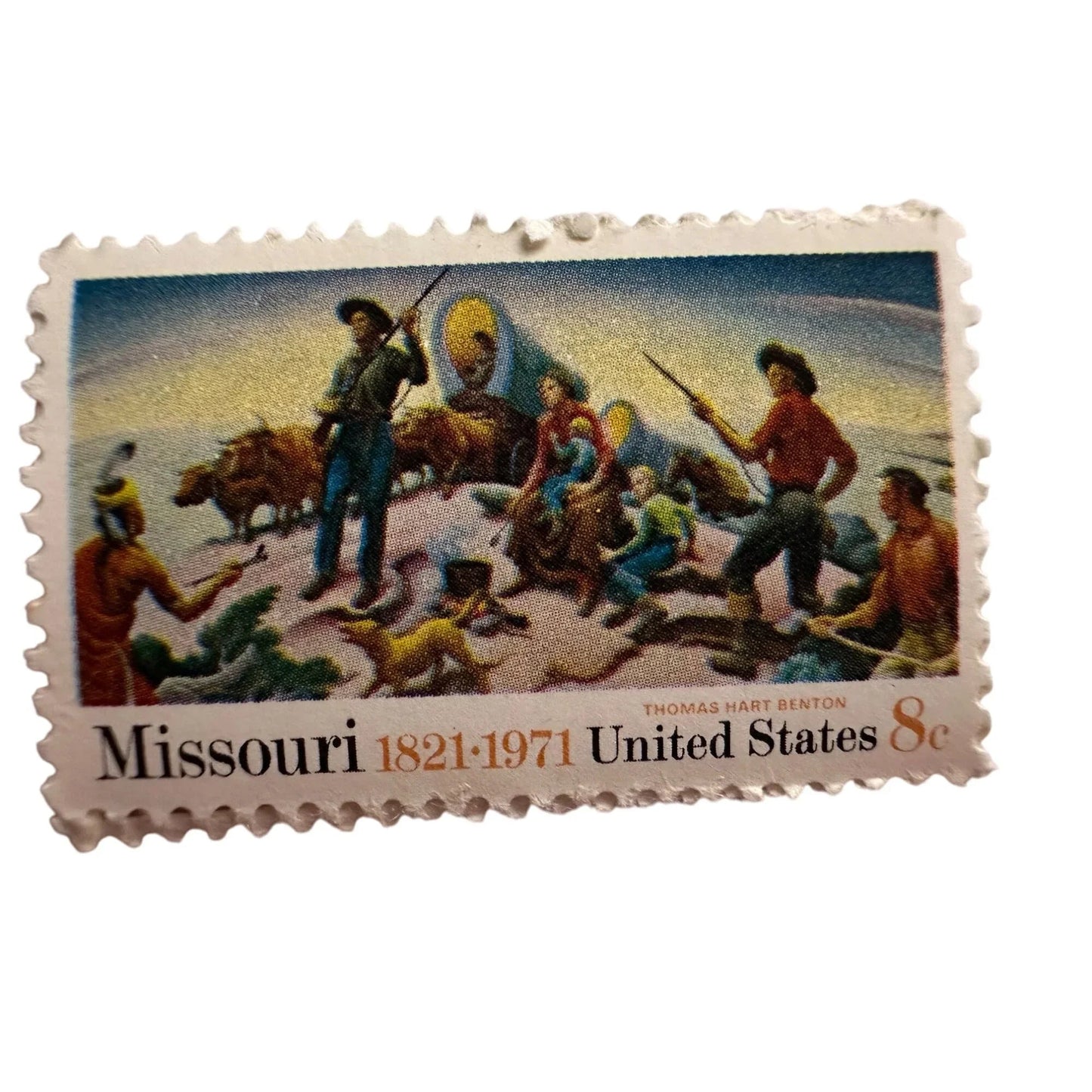 Missouri United States 8 cent stamp & New Mexico Statehood 4 Cent Stamp - A+ Stuff - Stamp - A+ Stuff