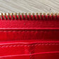 Miu Miu Red Croc Embossed Leather Zip Around Wallet with Original Box - Miu Miu - Designer wallet - A+ Stuff
