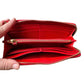 Miu Miu Red Croc Embossed Leather Zip Around Wallet with Original Box - Miu Miu - Designer wallet - A+ Stuff