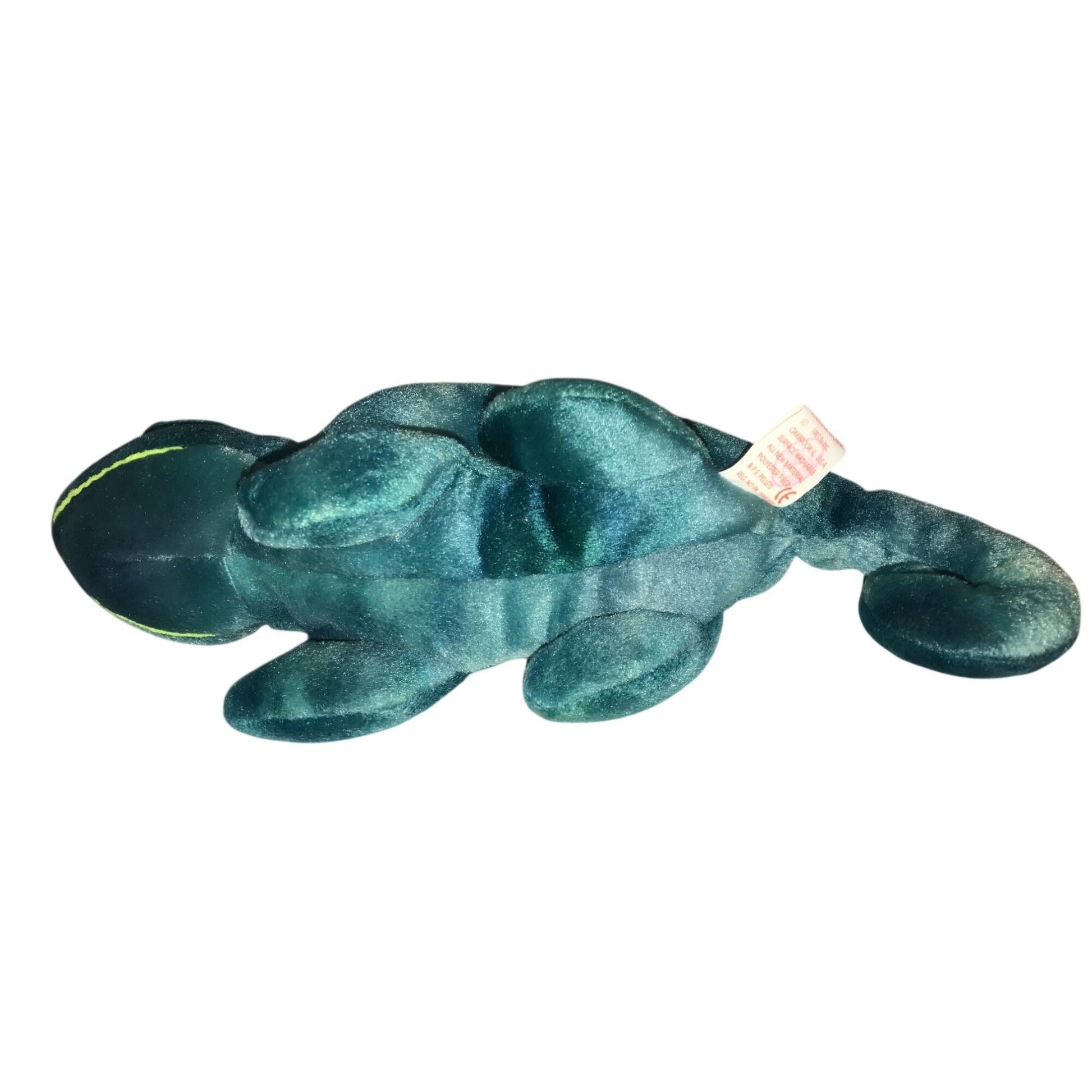 1997 Iggy the Iguana Beanie Baby *blue tie dye version* TY Beanie Baby  A+ Stuff Plush Toys / Stuffed Animals