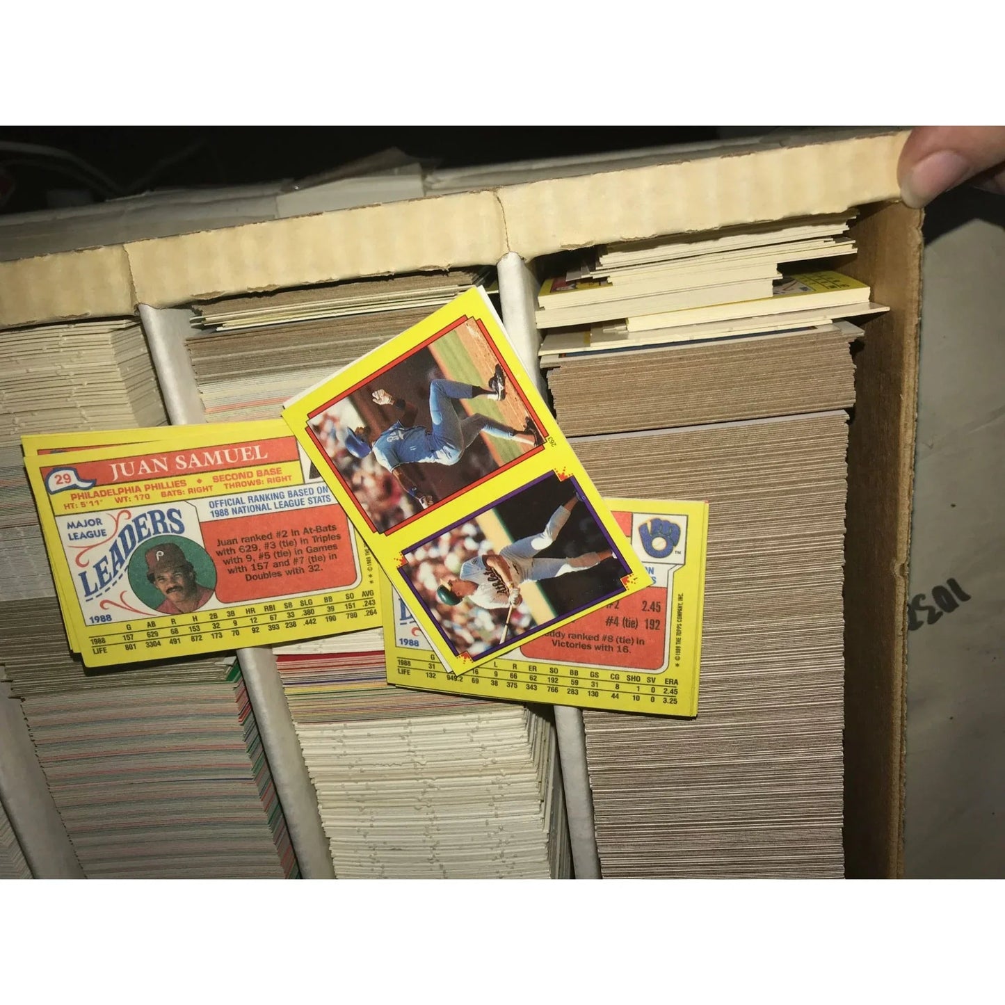 Monster Box of Baseball Cards (5000 card capacity for box) - Mostly 1980's - 90s Various Sports - Various - A+ Stuff